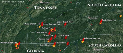 Tennessee and North Carolina receiving the worst of the smoke on Saturday - Wildfire Today