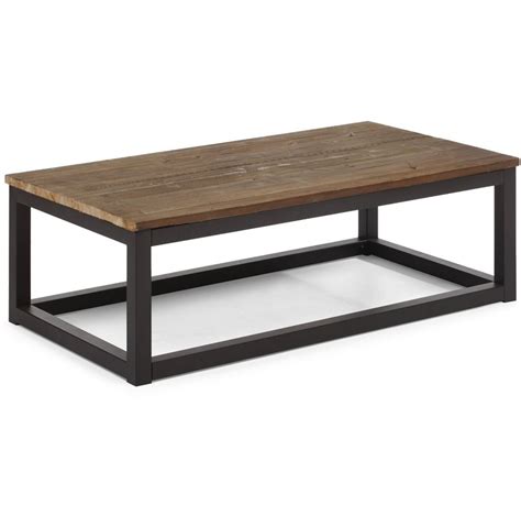 Civic Wood and Metal Coffee Table 43" | Zin Home