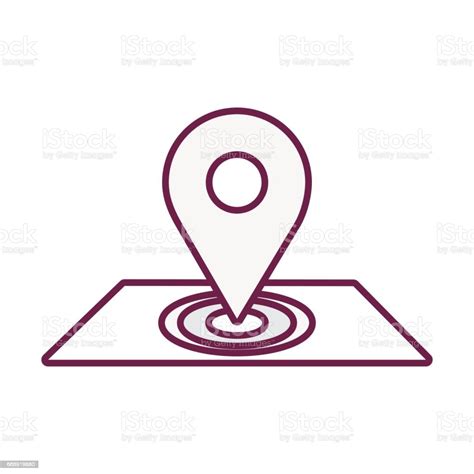 Contour Map Symbol To Delivery Services Stock Illustration - Download ...