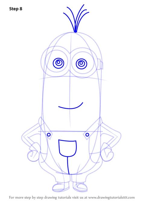 How to Draw Kevin from Minions (Minions) Step by Step ...