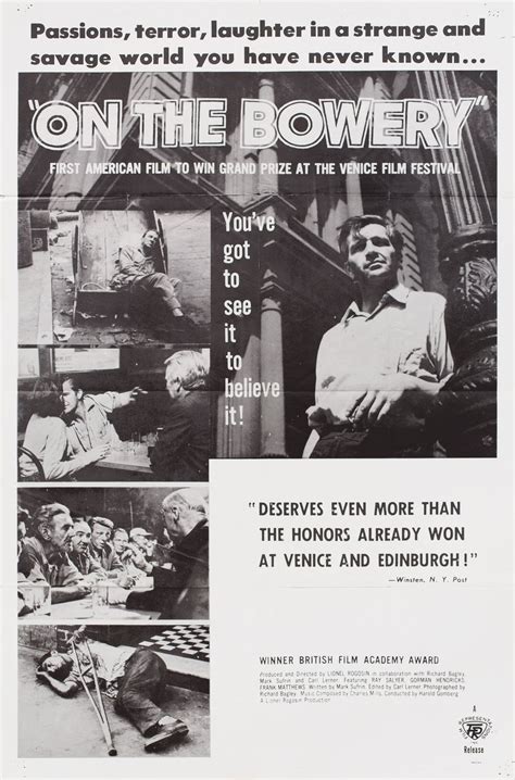 On the Bowery Original 1957 U.S. One Sheet Movie Poster - Posteritati Movie Poster Gallery