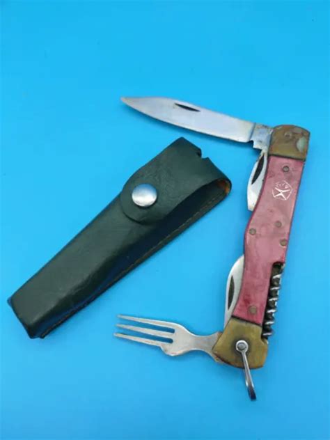 VINTAGE SOVIET POCKET Knife USSR CCCP with Sheath $50.99 - PicClick