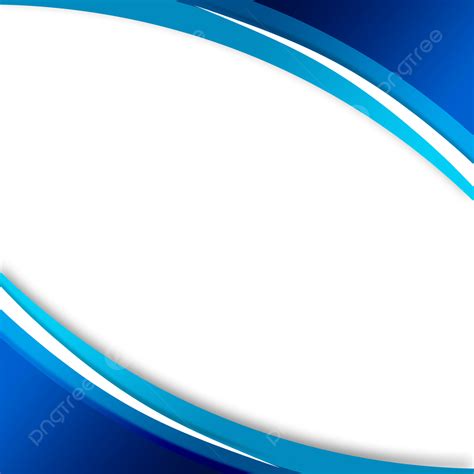 Curved Borders White Transparent, Vector Curve Border, Blue, Curve ...