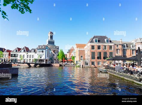 Leiden canals in Netherlands Stock Photo - Alamy