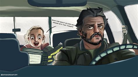 Joel and Ellie. - Fanart by ariisheresstuff. : r/thelastofus