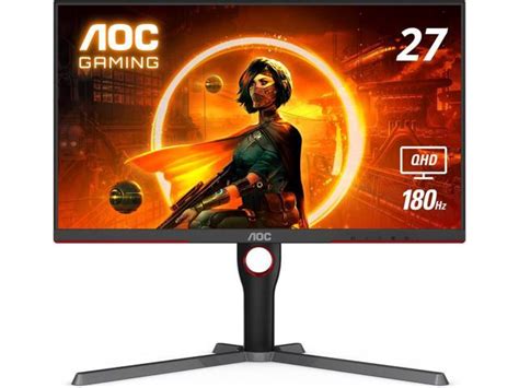 AOC Q27G3XMN 27" Mini LED Gaming Monitor, 2K QHD 2560x1440, 180Hz 1ms ...