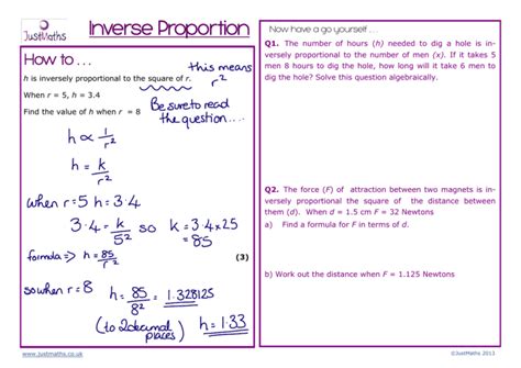 Inverse Proportion