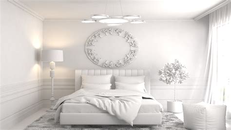 Wallpaper Interior design, bedroom, bed, white style 3840x2160 UHD 4K Picture, Image