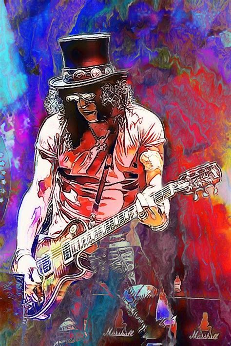 slash splattered | Ilustraciones música, Arte y musica, Arte de la música