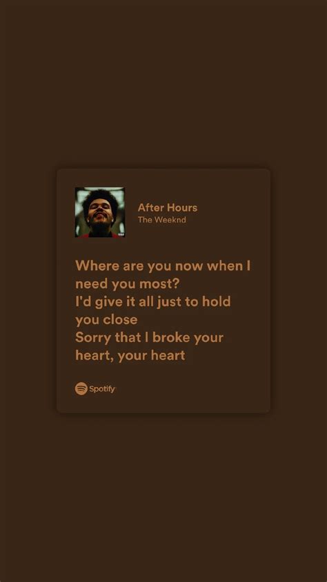 The Weekend- After Hours | Weekend song, Pretty lyrics, The weeknd songs