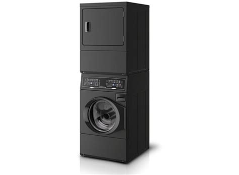 Speed Queen Stacked Washer And Gas Dryer Combo 27 Inch in Matte Black ...