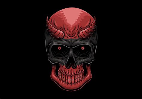 Head Demon skull 1215119 Vector Art at Vecteezy