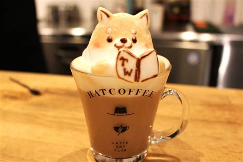 hatcoffee 3d latte art tokyo weekender design