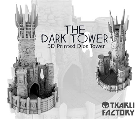 The Dark Tower 3D Printed Dice Tower Lotr Terrain Txarli - Etsy Australia