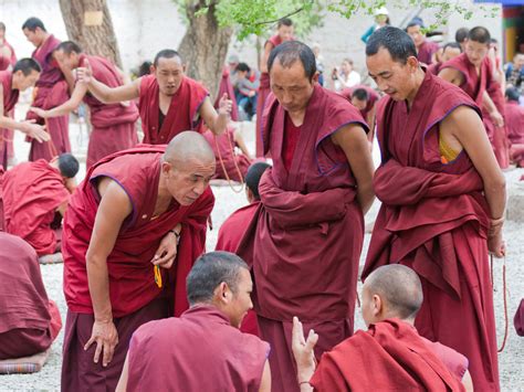 Sera Monastery, Lhasa, Tibet – Debating Monks - Sonya and Travis