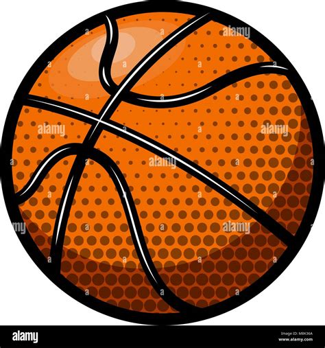 Basketball ball illustration isolated on white background. Design ...