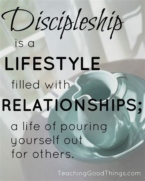 Discipleship is a lifestyle. http://teachinggoodthings.com | quotes ...