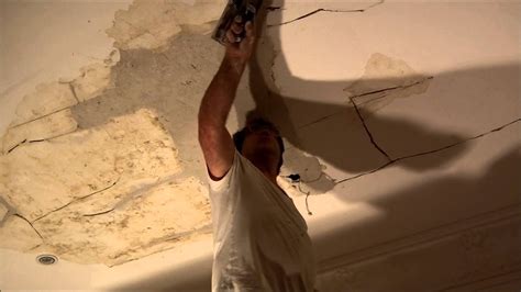 Lath and Plaster Water Damaged Ceiling Repairs Glen Iris Melbourne - YouTube