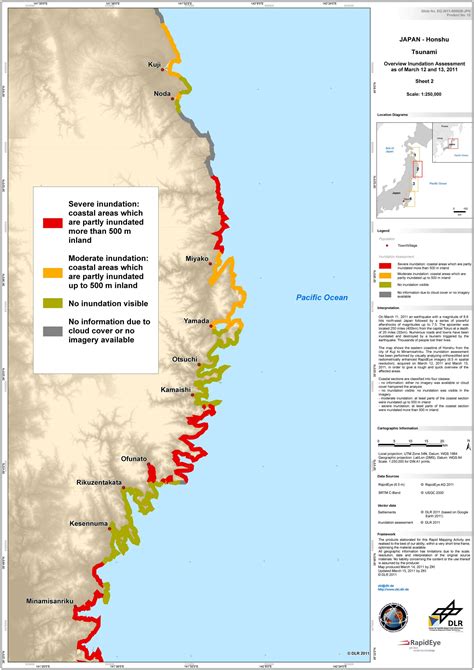 Japan Tsunami: full disaster extand maps from TerraSarX satellite, page 1