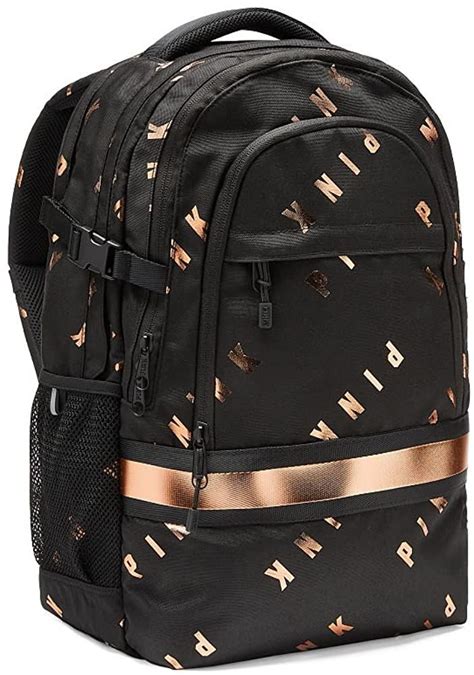 Amazon.com | Victorias Secret Pink Nation Campus Backpack Pure Black | C… in 2020 | Pink ...