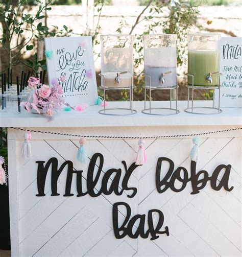 Find a Cuter Party Than This...It's a Boba Bar Birthday! | Green ...