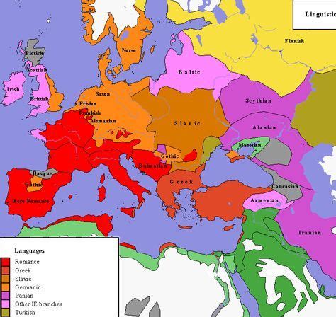 6th Century Map Of Europe - United States Map