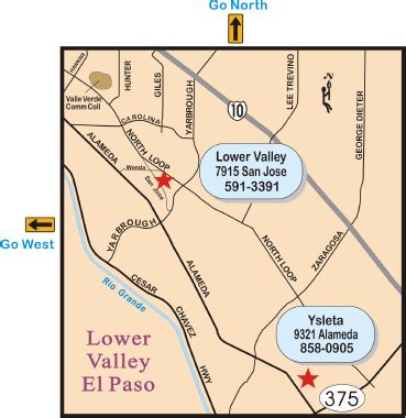 Map of the Lower Valley