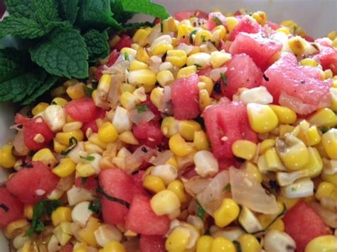 Grilled Corn and Watermelon Salad | Newagen Seaside Inn