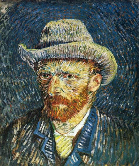 Self Portrait with Felt Hat - Vincent van Gogh - WikiArt.org ...