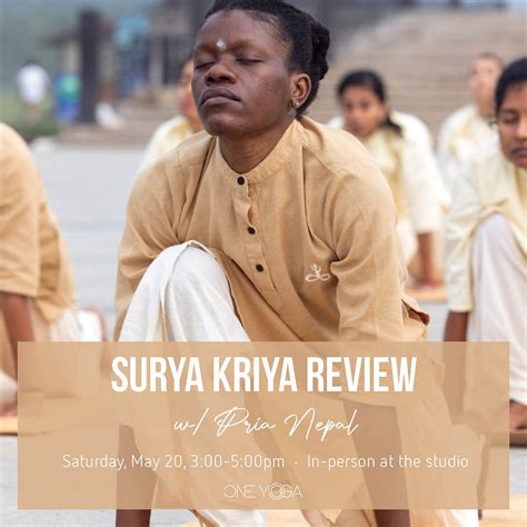 Surya Kriya Review Workshop