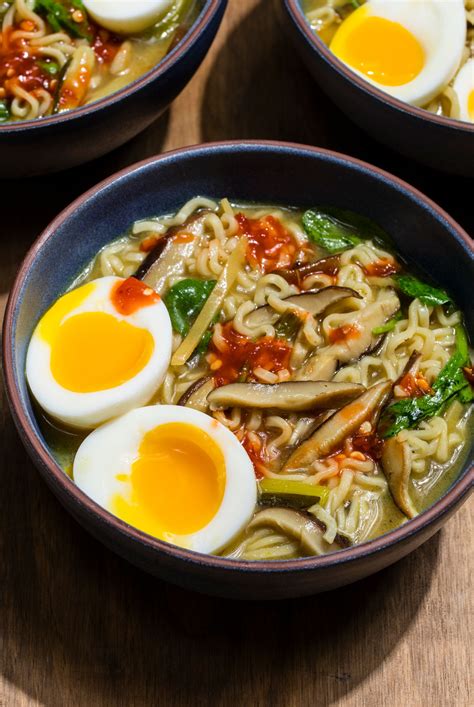 Vegetarian Ramen with Shiitakes and Soft Eggs | Cook's Country | Recipe | Vegetarian ramen ...