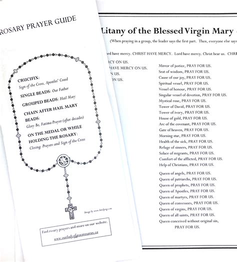 Prayers Of The Rosary Printable