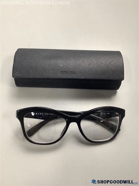 Women's Prada Black Frame Rx Glasses, Made in Italy - shopgoodwill.com