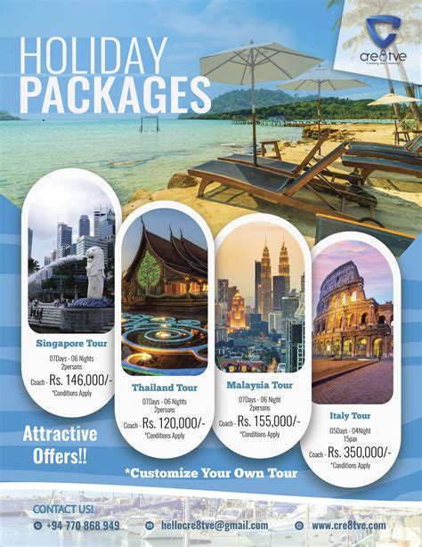 Flyer Design Holiday Packages | Travel advertising design, Travel poster design, Travel brochure ...