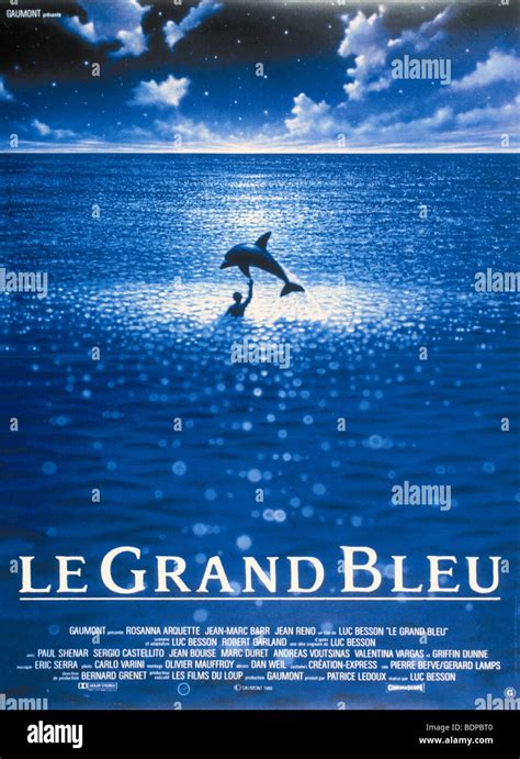 Le grand bleu Year: 1988 Director: Luc Besson Movie poster Stock Photo ...