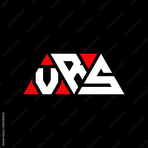 VRS triangle letter logo design with triangle shape. VRS triangle logo ...