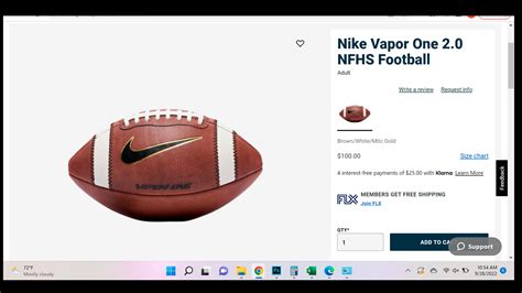 Nike Vapor One 2.0 NFHS Football | SidelineSwap