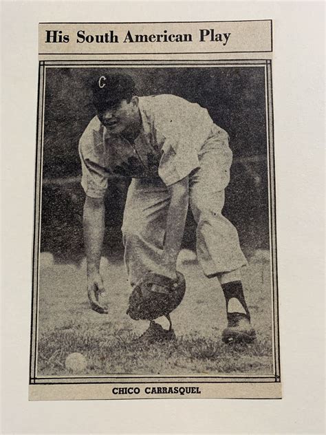 Chico Carrasquel White Sox South American 1951 Sporting News Baseball ...