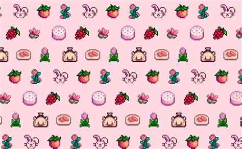 Stardew Valley wallpaper fanart, pink theme - wallpaper post - Imgur Pink Wallpaper Computer ...