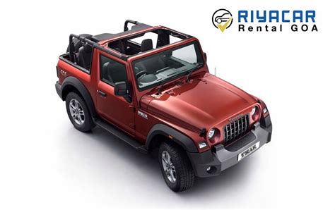 Convertible/ Open Thar Jeep on Rent in Goa Price - Self Drive Cars