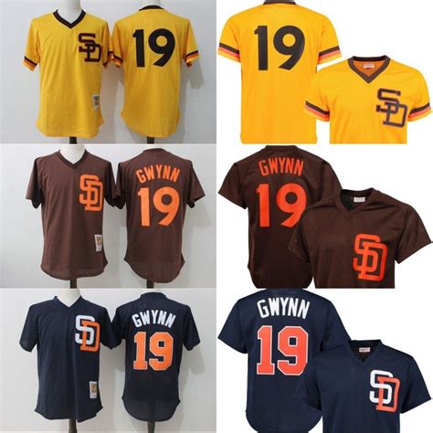 2017 San Diego Padres Jersey Mens 19 Tony Gwynn 1982 1985 Authentic ...