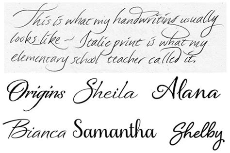 Art & Humanity: Handwriting Styles Art