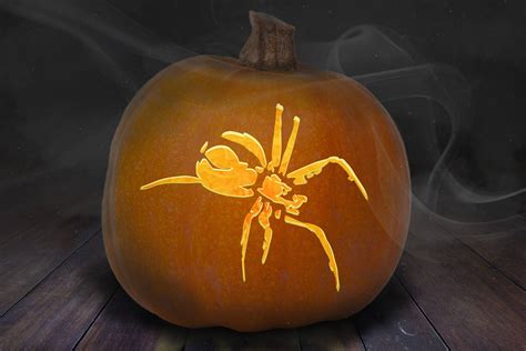 Creepy Spider Pumpkin Carving Stencil Printable - Etsy