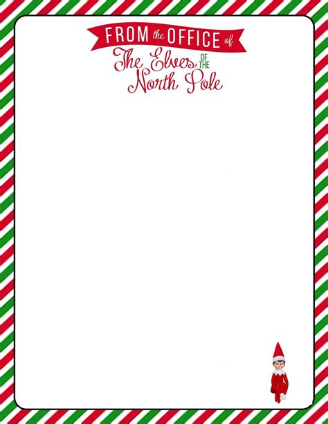 Elf On The Shelf Letter From Santa Template Free