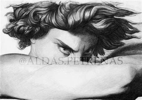 Alexandre Cabanel Fallen Angel Portrait Pencil Drawing Fine | Etsy