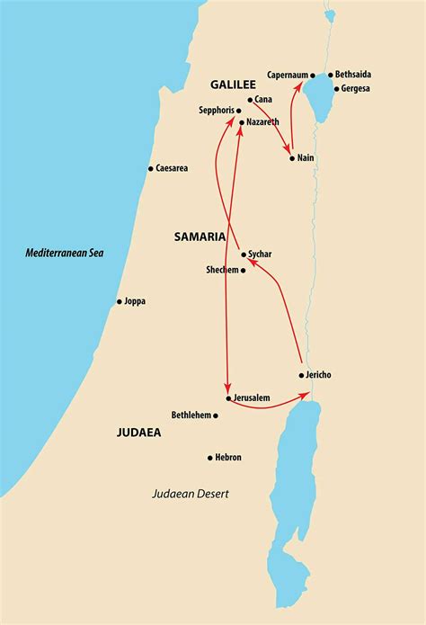 Jesus Travels to Jerusalem 27AD | iBible Maps