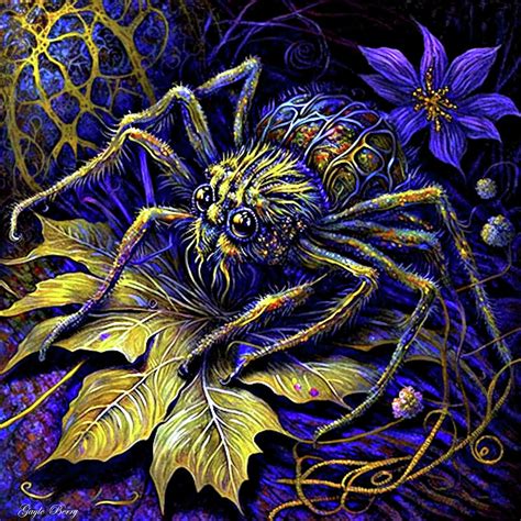 Creepy Spider Digital Art by Gayle Berry - Fine Art America