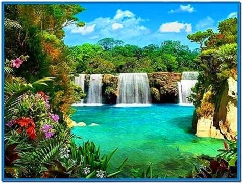 3d screensaver waterfall - Download free