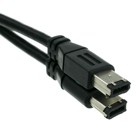 3ft Black Firewire 400 6 pin / 6 pin cable