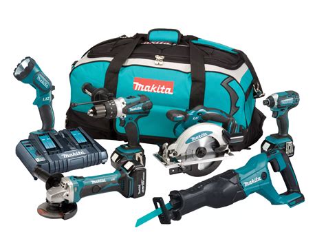 Makita LXT Cordless 18V 5Ah 6 piece Power tool kit DLX6072PT | Departments | DIY at B&Q